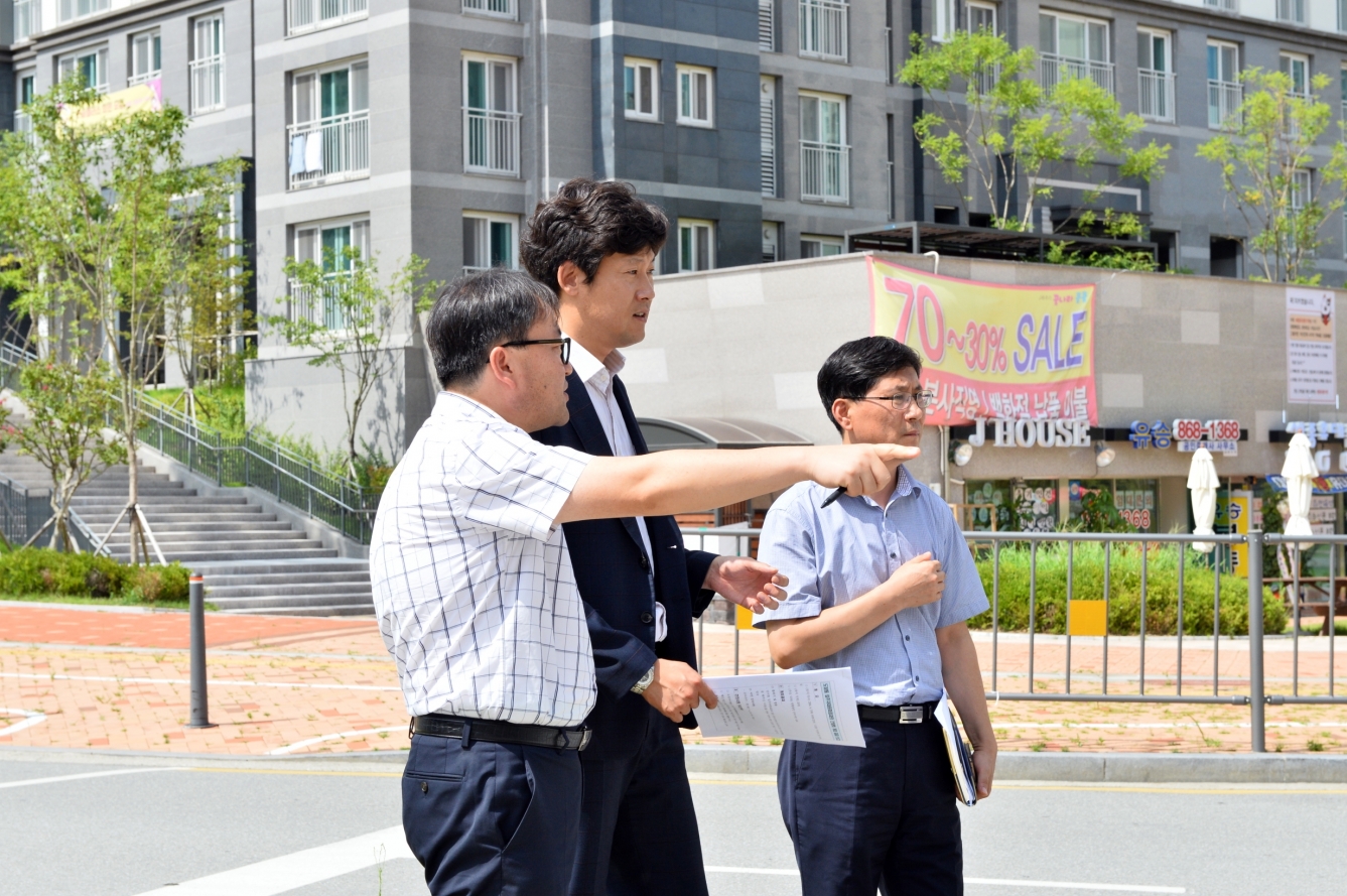 고운중학교 앞 회전교차로 현장방문_1