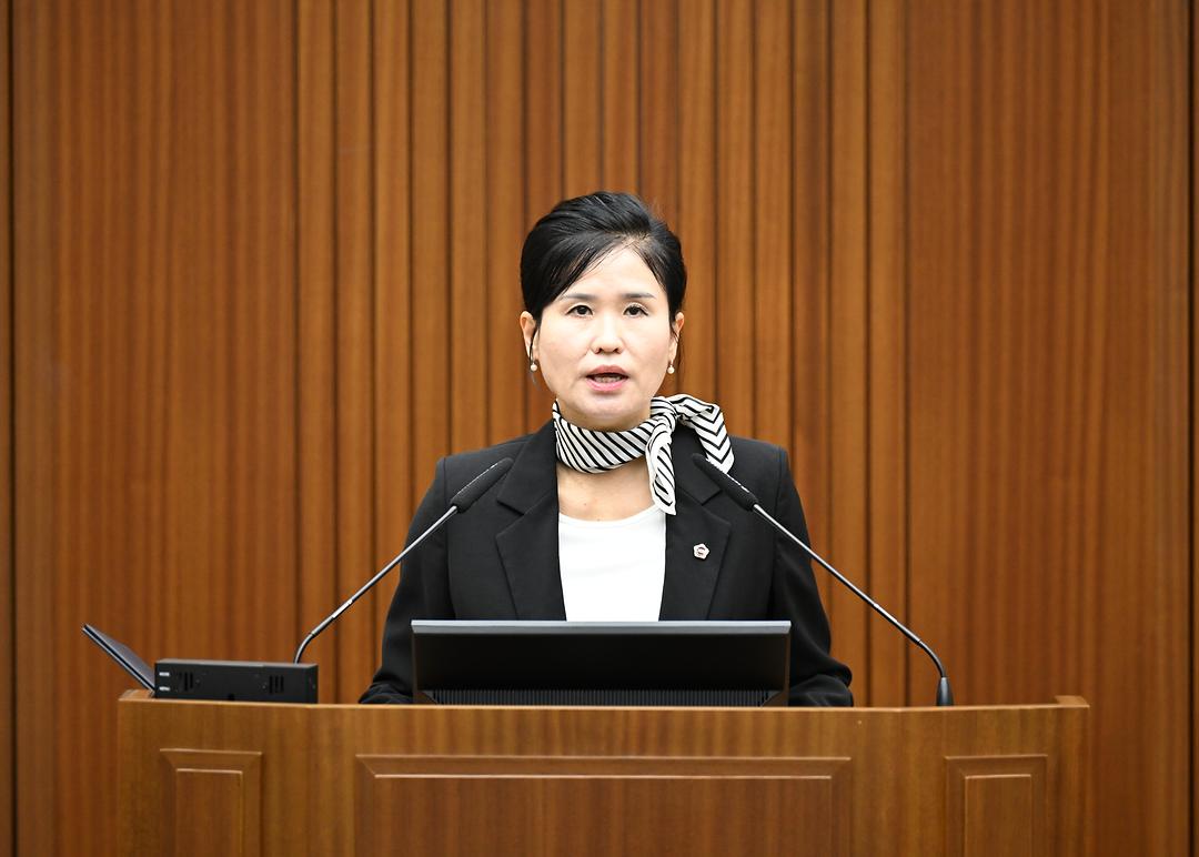 [5분 자유발언] 세종시의회 여미전 의원, 금강자연휴양림 국유화, 세종시 협상력 강화 필요_2